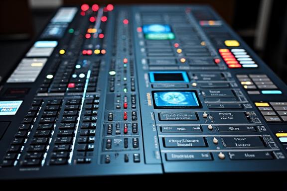 Live production video switcher control panel